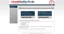 Desktop Screenshot of kredithelfer24.de