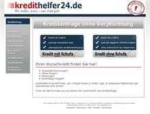 Tablet Screenshot of kredithelfer24.de